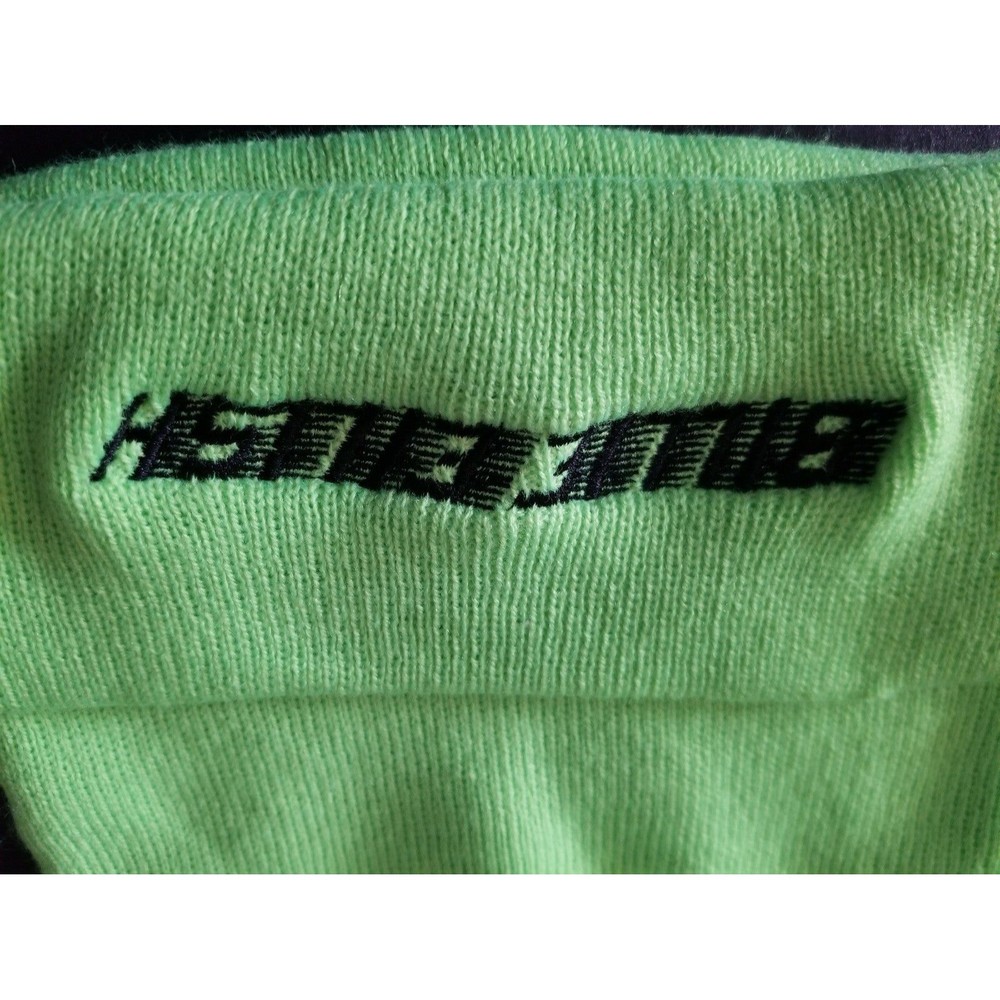Billie Eillish beanie hat neon green embroidered - Picture 5 of 6